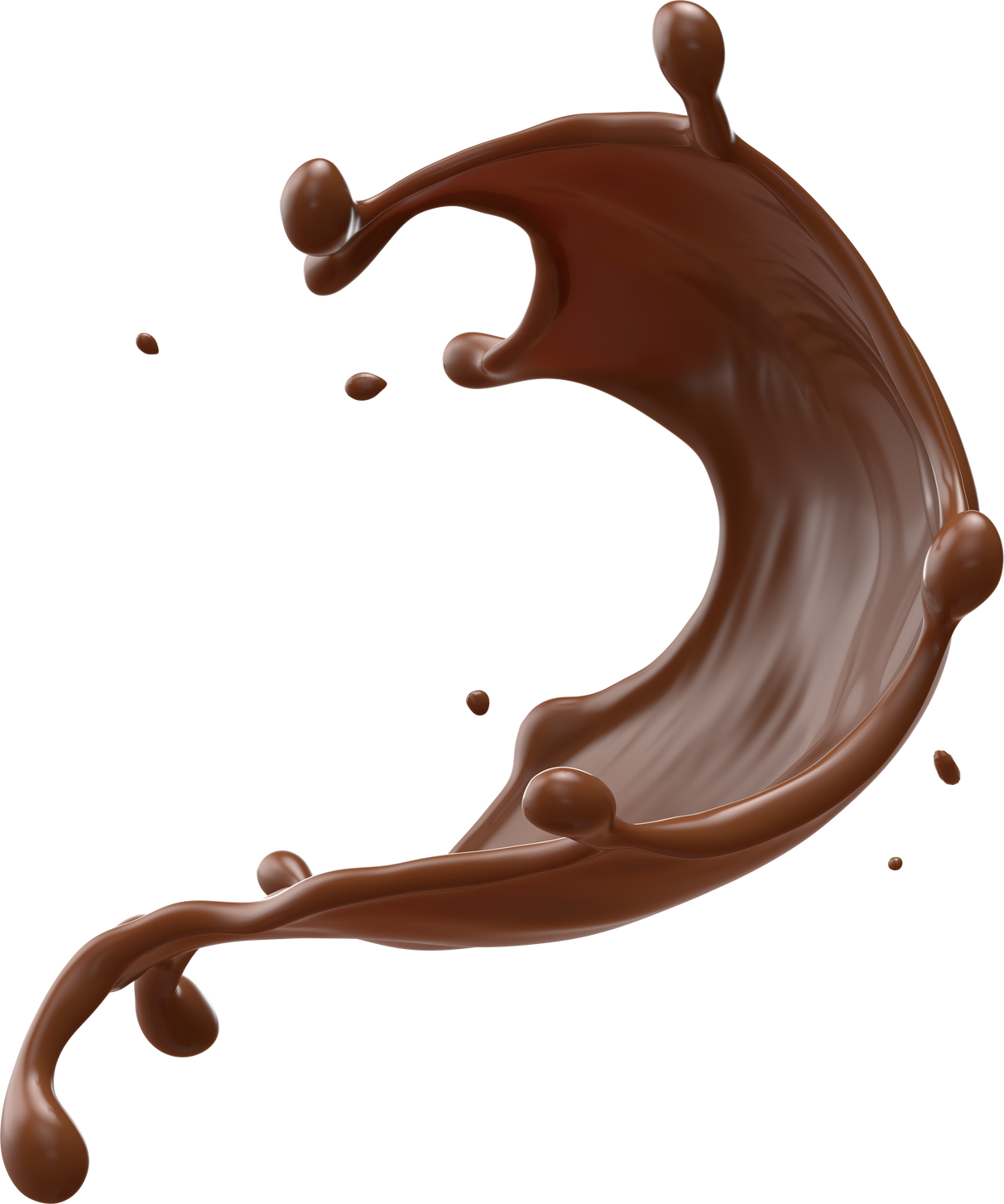 Chocolate Milk Splash 3D Realistic