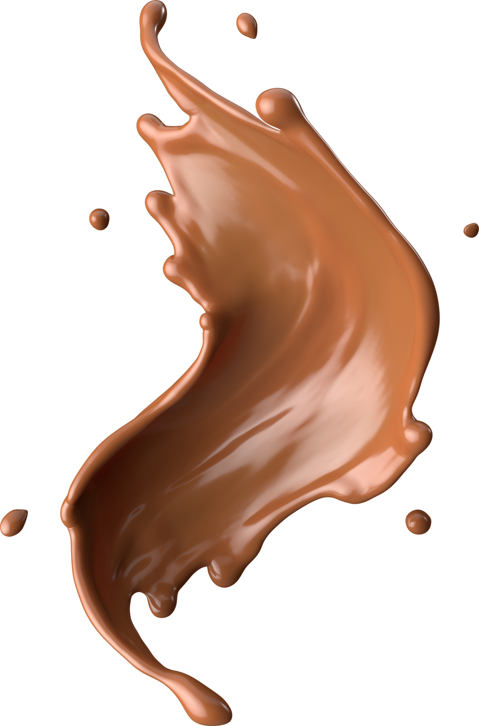 Chocolate Milk Splash 3D Realistic